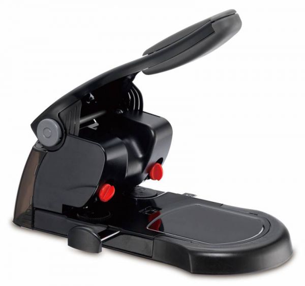 Дырокол KW-trio 9574 Lever-Tech HD мощный 65 листов технология снижения усилий на 2 отв черный