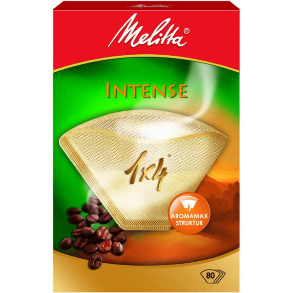 Фильтры для кофе Melitta Intense, бумажные, 1х4, 80 шт, коричневый